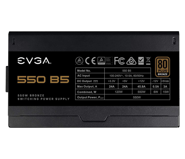 EVGA B5 550W 80 Plus Bronze - 614475 - zdjęcie 3